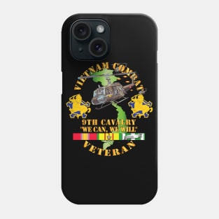 Vietnam Combat Cavalry Veteran w 9th Cav Helicopter Phone Case