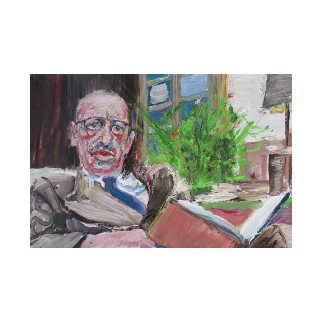 IGOR STRAVINSKY in his studio - oil portrait by lautir