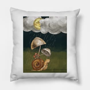 Rainy Night Snail Pillow