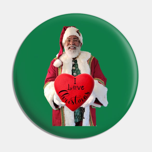 I love Christmas Pin by North Pole Fashions