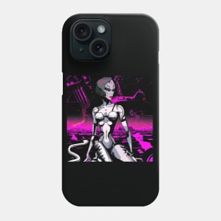 Android Seated Pink Phone Case