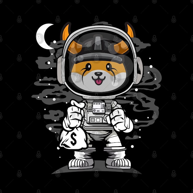 Astronaut Floki Inu Coin Floki Army To The Moon Crypto Token Cryptocurrency Wallet Birthday Gift For Men Women Kids by Thingking About