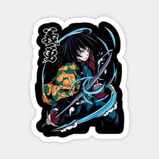 Demon Slayer Giyu Water Breathing Form Magnet