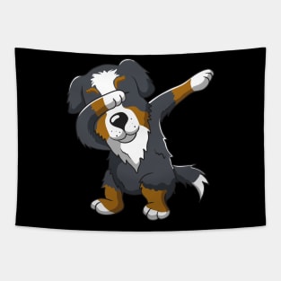 Cute Dabbing Bernese Mountain Dog Dab Dance Tapestry