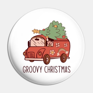 groovy christmas Pin