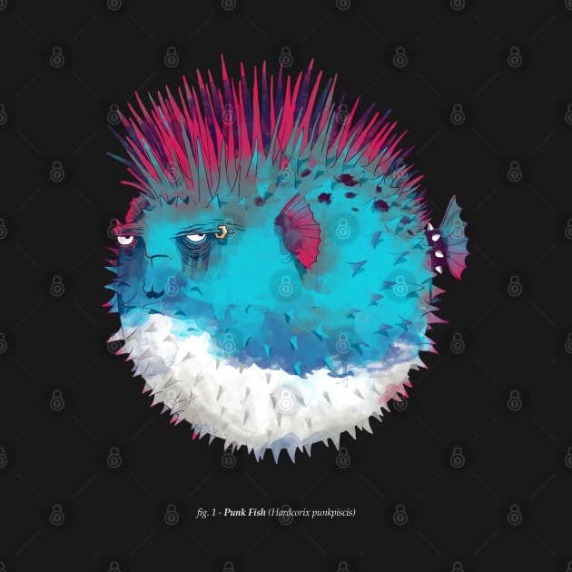 Punk Fish - Pufferfish by vo_maria