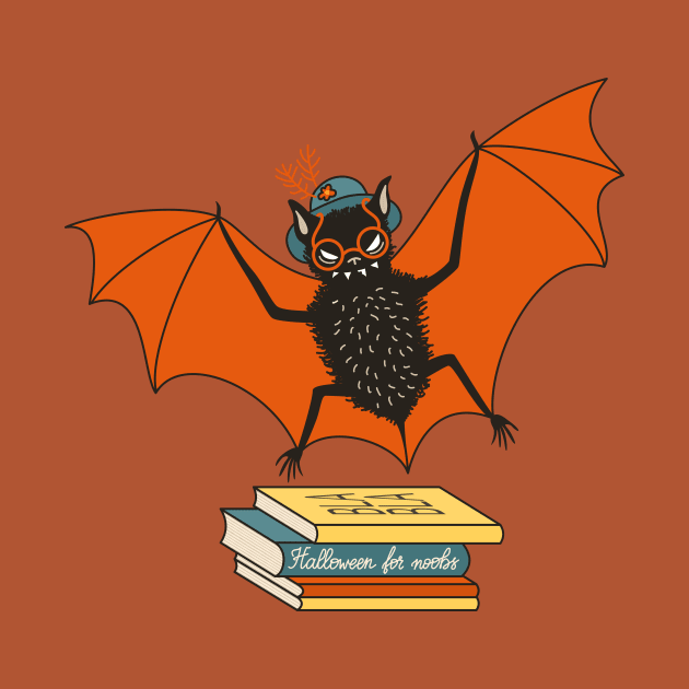 Bat granny book lover by Boriana Giormova