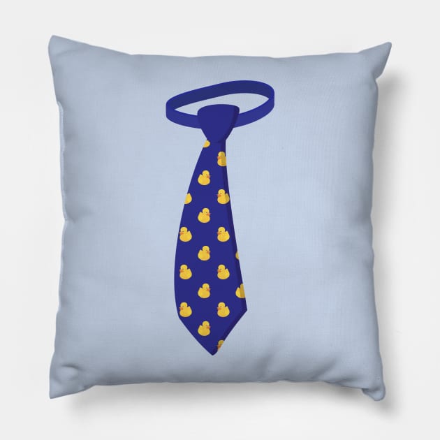 Ducky Tie Pillow by ShayliKipnis