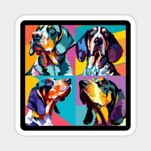 Bluetick Coonhound Pop Art - Dog Lover Gifts Magnet