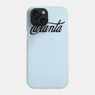 @lanta Script Black Phone Case