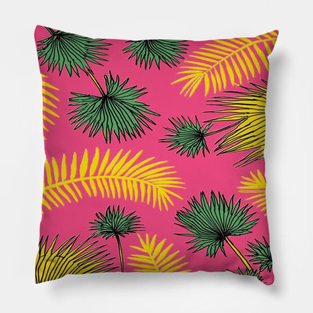 tropical leaf Pillow by iambolders