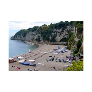 Beer beach Jurassic Coast Devon England T-Shirt