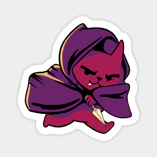 D&D Rogue Class Kawaii Cat Magnet