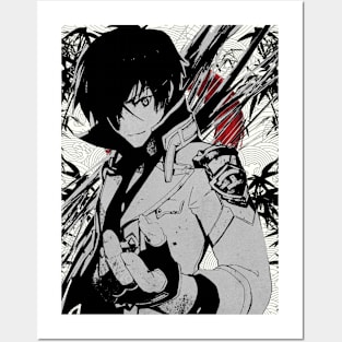 The Misfit of Demon King Academy II Maou Gakuin no Futekigousha Cool Black  and White Silhouette Anime Characters : Anos Voldigoad with His Japanese  Name in Kanji (Transparent) Poster for Sale by