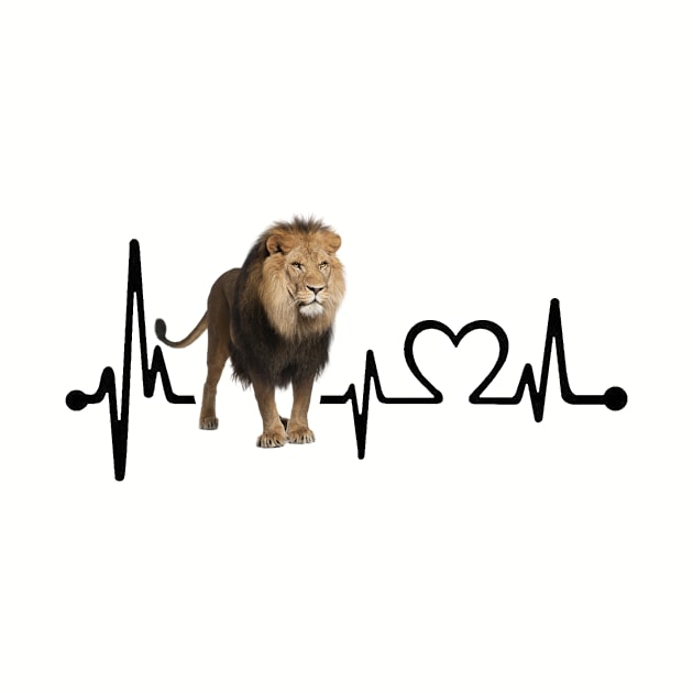 Lions Heartbeat Art Gift Tshirt Fridays For Future T-Shirt by gdimido