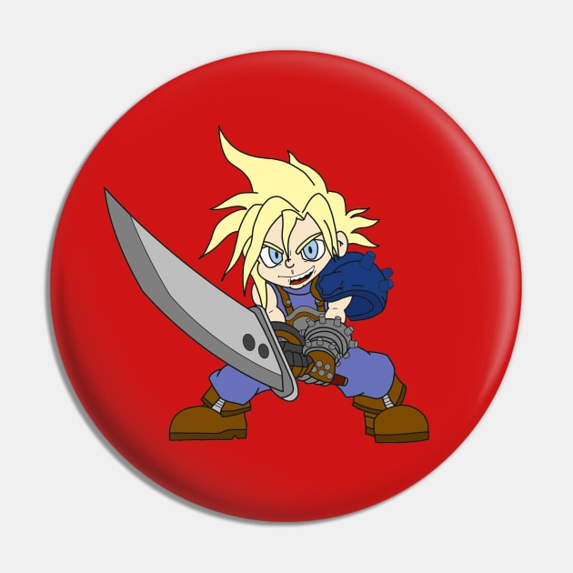 Cloud Strife Pin by knightwatchpublishing