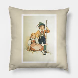 Frolic For Fun Little Swiss Sheep Herder Pillow