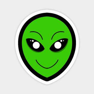 Alien Smiley Face Magnet