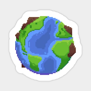 Pixel Art - World Globe Collection Magnet