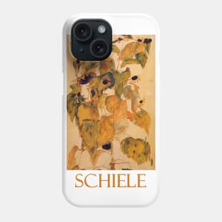 Sunflowers (1911) by Egon Schiele Phone Case