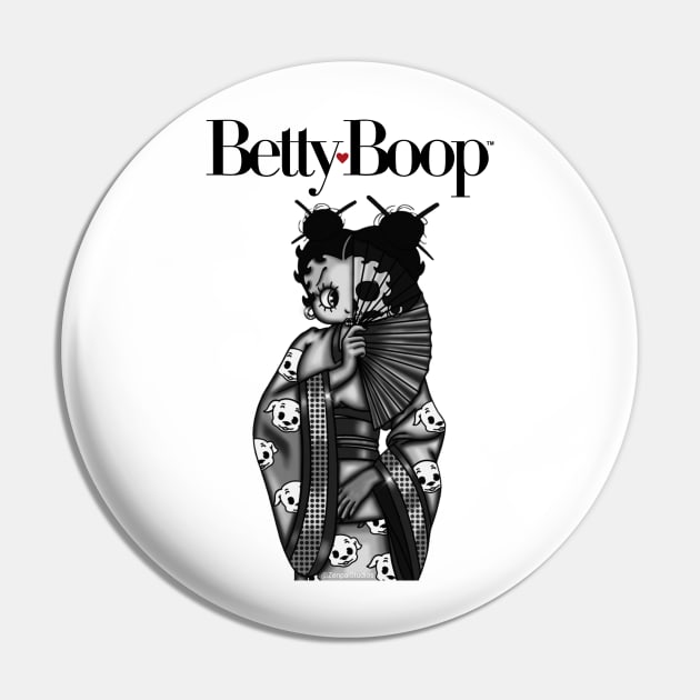 Betty Boop Geisha Pin by Zenpaistudios