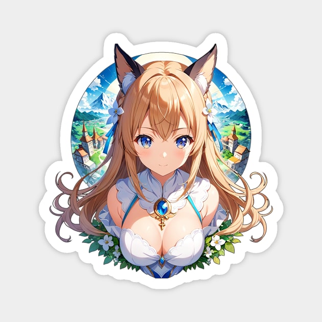 Cleric adventurer girl Magnet by KawaiiDreamyPixie