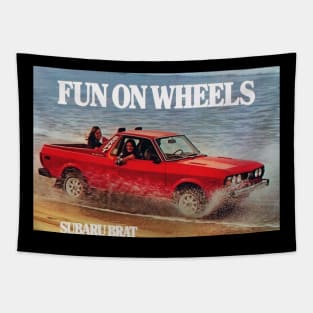 SUBARU BRAT- FUN ON WHEELS Tapestry