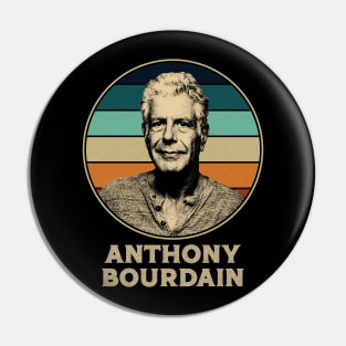 Anthony Bourdain retro Pin