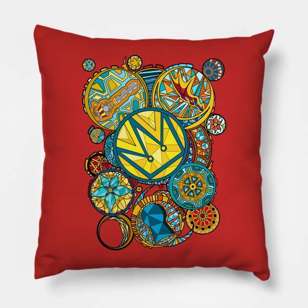 Kingdom of Glass (lined) Pillow by paintchips