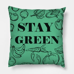 Vegetarian - Stay Green Pillow