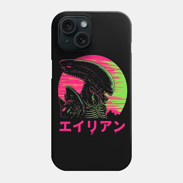 Alien Phone Case by NeonOverdrive