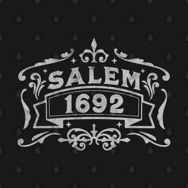 Salem 1692 - Salem Witch Trials - Retro Vintage Distressed by OrangeMonkeyArt