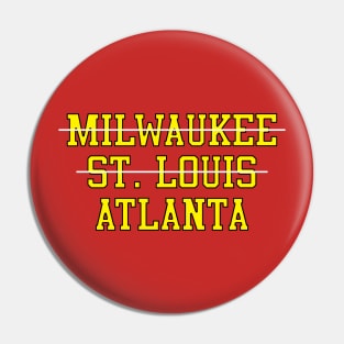 Milwaukee St. Louis Atlanta Basketball Pin