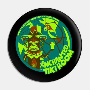 Enchanted Tiki Room (blue, green, red) Pin