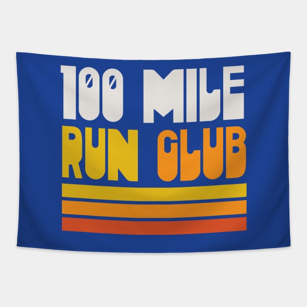 100 Mile Run Club Ultramarathoner Ultra Runner Tapestry by PodDesignShop