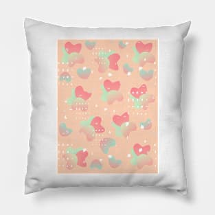 Heart Pastel Colors Pillow