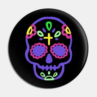 La Calavera Catrina Sugar Skull Dia De Los Muertos Day Of The Dead Pin