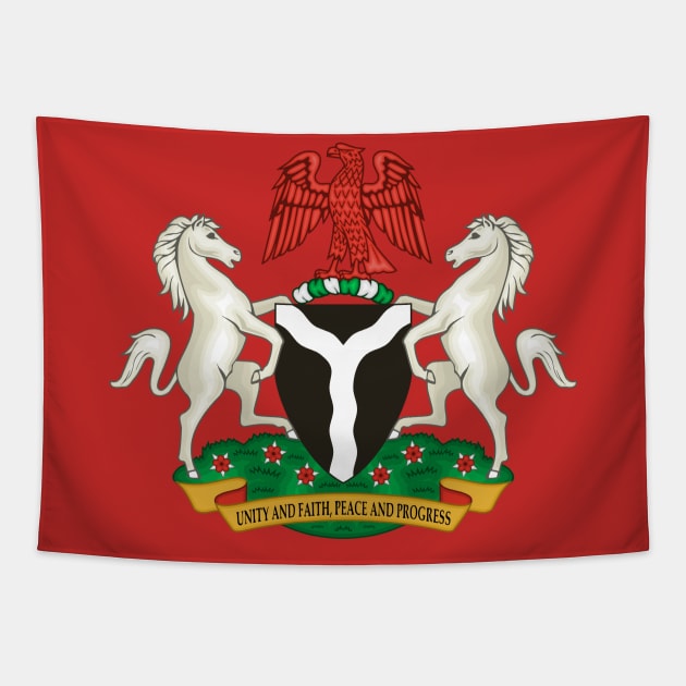 Coat of arms of Nigeria Tapestry by Obehiclothes