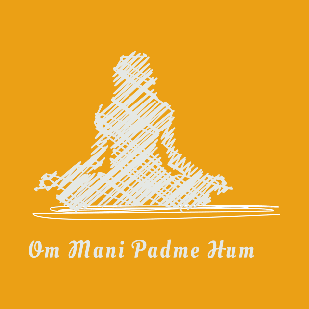 Meditation Sanskrit Buddhist Mantra Om Mani Padme Hum by kat2016