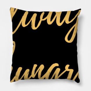 Always Hungry Gifts - Last Name Hungry First Name Always - Funny Motivational & Inspirational Gift Ideas for Gym Fitness Workout Lovers Pillow