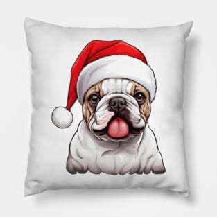 french bulldog christmas Pillow