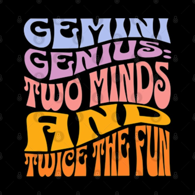 Gemini Genius Zodiac Sign Birthday by Lavender Celeste