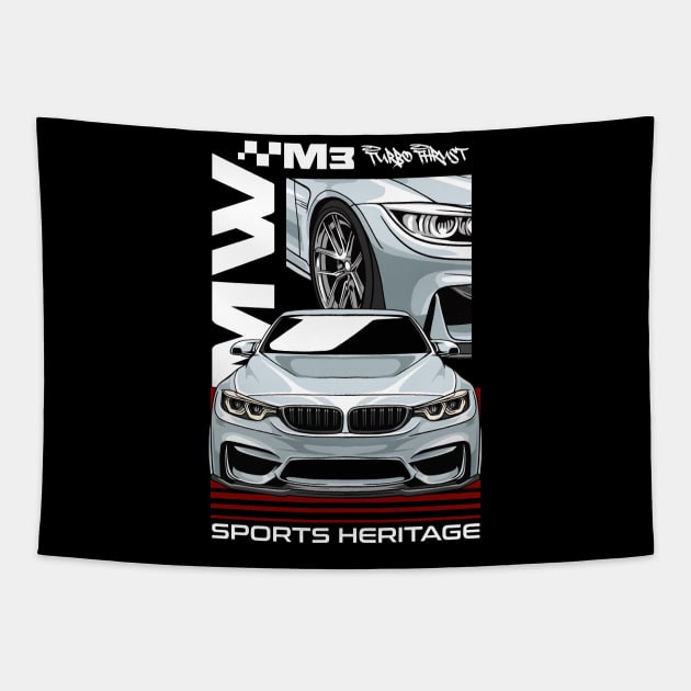 M3 F80 Sports Heritage Tapestry by Harrisaputra