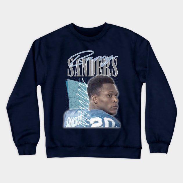 DankFutura Barry Sanders | Retro Detroit Lions Running Back Design Crewneck Sweatshirt