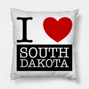 I Love South Dakota Pillow