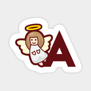 Angel Alphabet Letter A Magnet