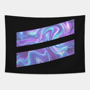 Double Slash, Abstract Colorful Geometric Graphic Design Tapestry