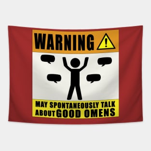 I May Spontaneously Talk About Good Omens Tapestry