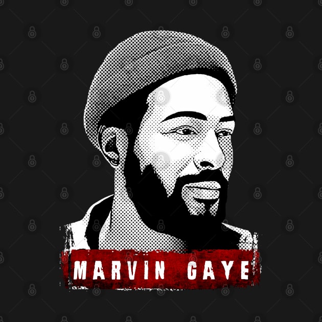 Marvin Gaye - Top Selling - Retro Halftone by Mr.FansArt