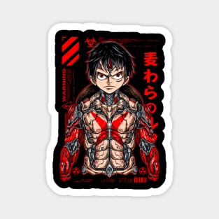 Cyborg Luffy Magnet